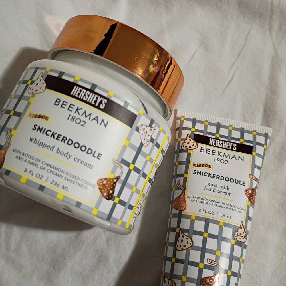 Beekman 1802 SNICKERDOODLE Whipped Body Cream 8oz Goat Milk Hand Cream 2oz